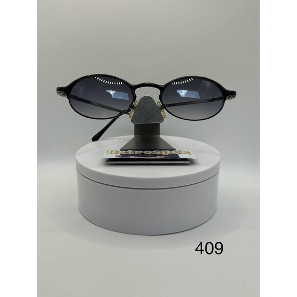 Vintage Y2K Sunglasses | NOS | Round Style | Black Tortoise Frame | 2000s | #409 main image 7